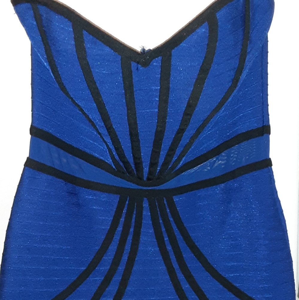 Bebe blue dress